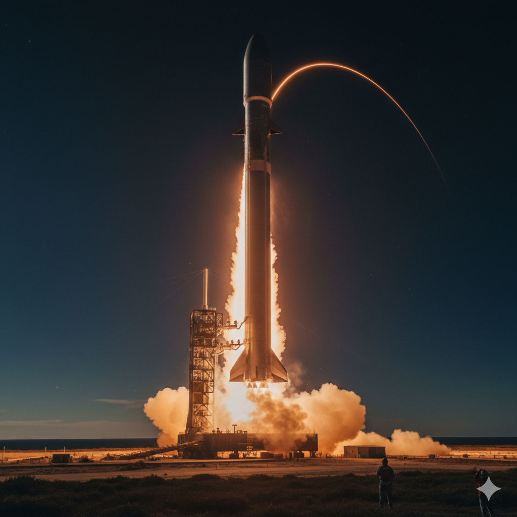 우주선 발사 사진